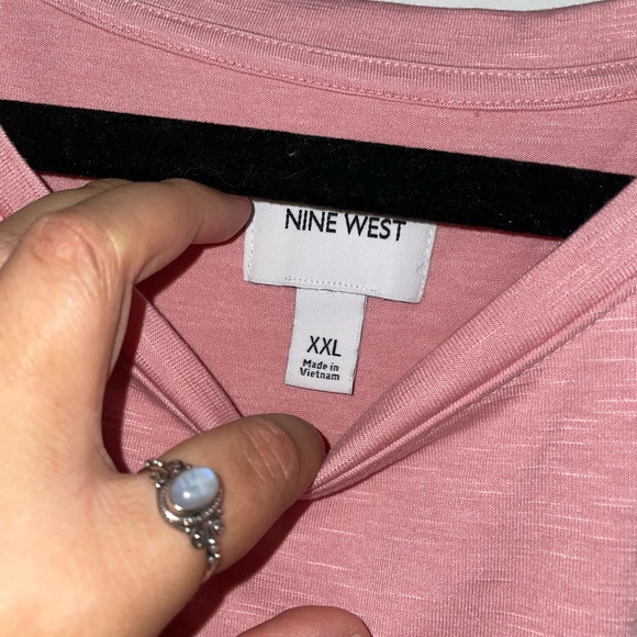 NWT Nine West Baby Pink Mini Side Rouched Dress Size XXL - Picture 4 of 5
